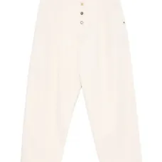 брюки с нашивкой-логотипом