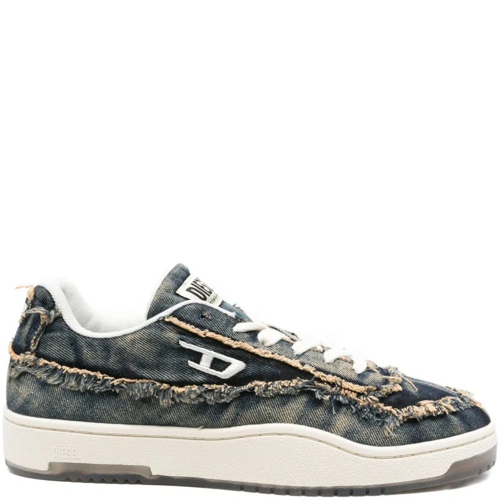 Джинсовые кеды с бахромой