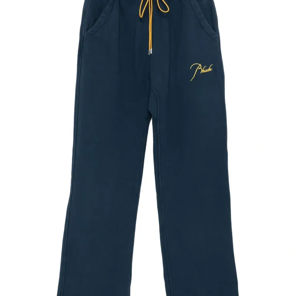 Брюки с кулиской и вышитым логотипом