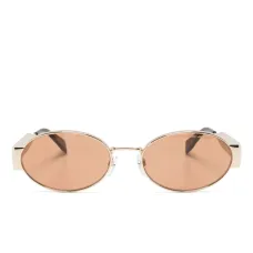 солнцезащитные очки в овальной оправе
