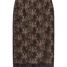 Кружевная юбка миди