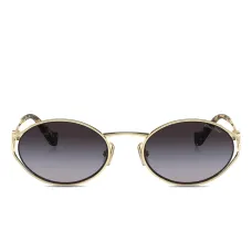 солнцезащитные очки в овальной оправе