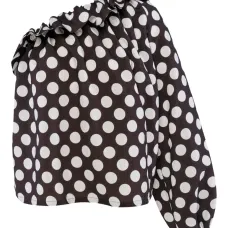 блузка в горох