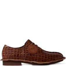 туфли дерби с тиснением под крокодила из коллаборации с Clarks