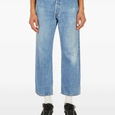 Джинсы с декоративными карманами