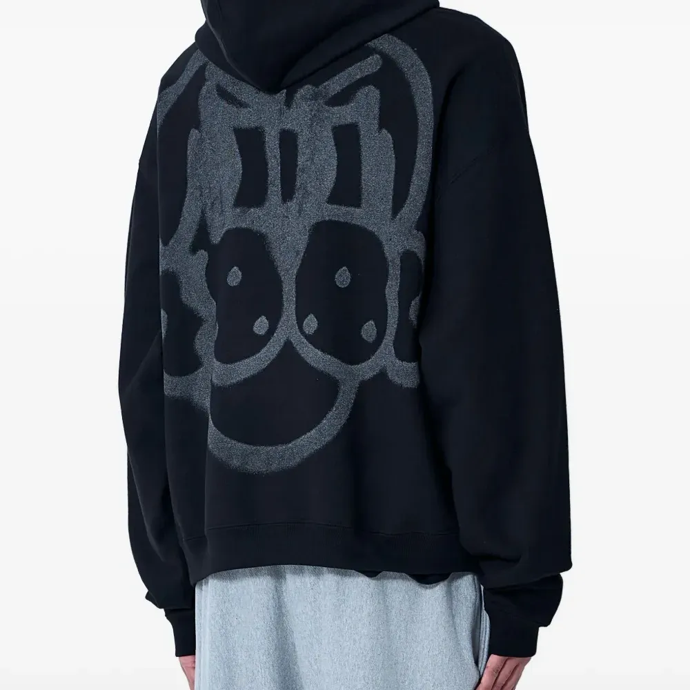 худи с графичным принтом