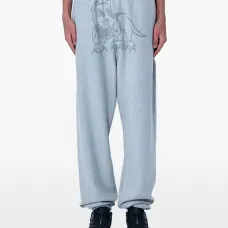 спортивные брюки с графичным принтом