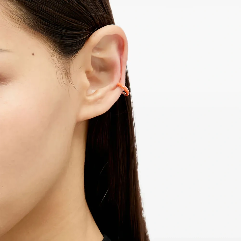 серебряная серьга-кафф