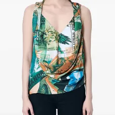 шелковая блузка с принтом шелковая блузка с принтом