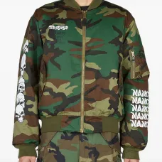 бомбер с графичным принтом