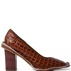 туфли с тиснением под кожу крокодила
