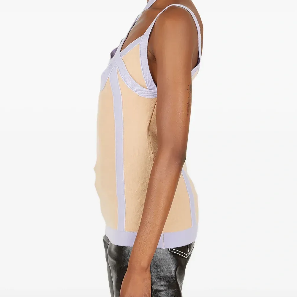 Топ асимметричного кроя со вставками