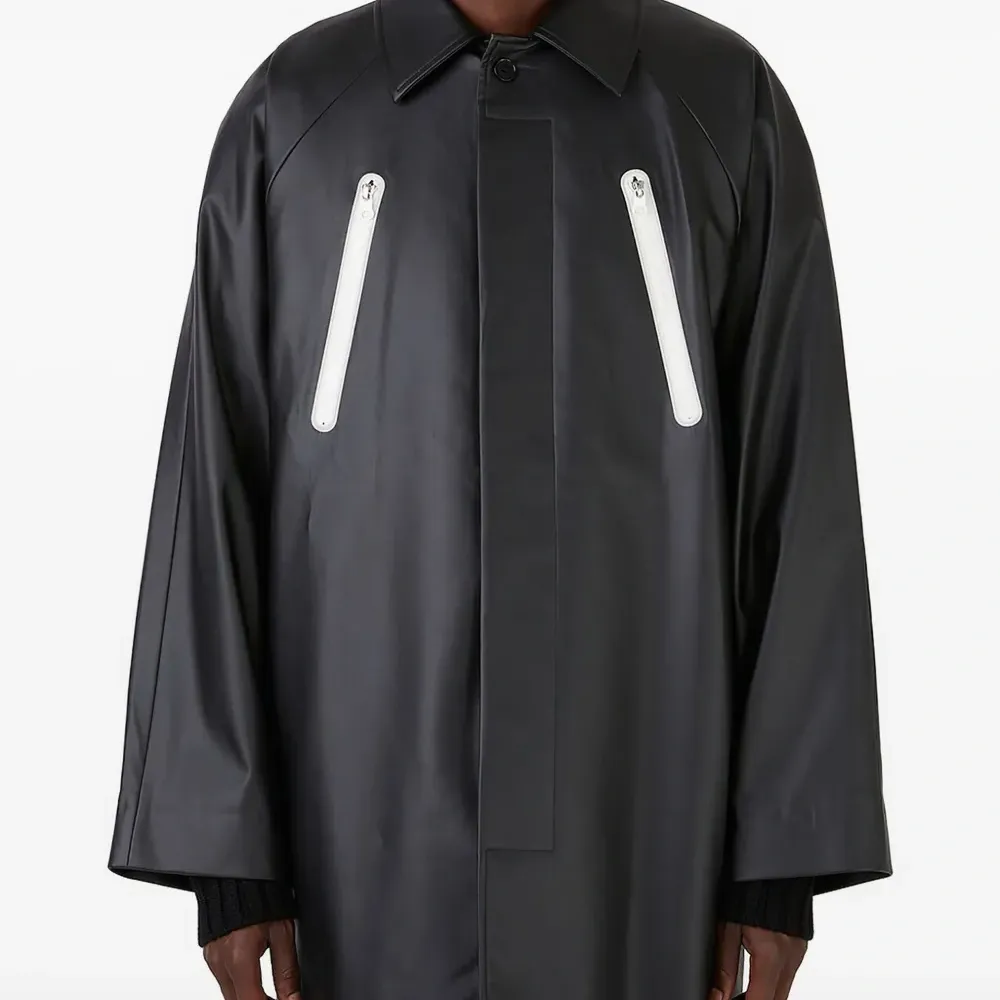 Пальто на молнии с рукавами реглан