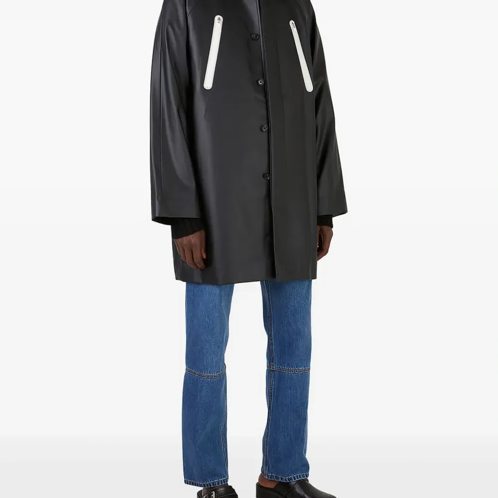 Пальто на молнии с рукавами реглан