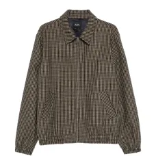 Рубашка-куртка на молнии с узором "гусиная лапка"