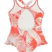 Купальник Lore с оборками и цветочным принтом