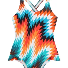 Купальник с перекрестными бретелями