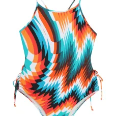 Купальник с абстрактным принтом