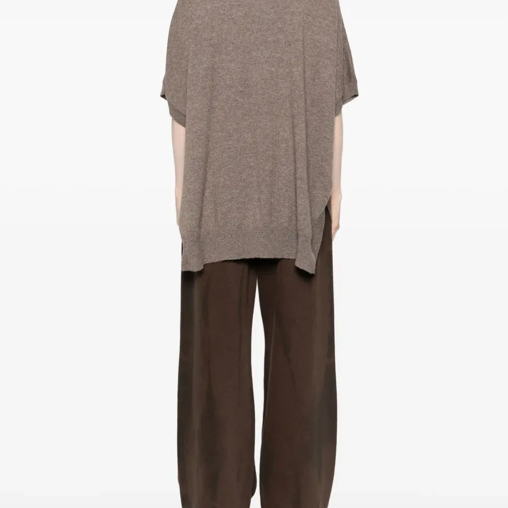 Кардиган с короткими рукавами и открытой передней частью