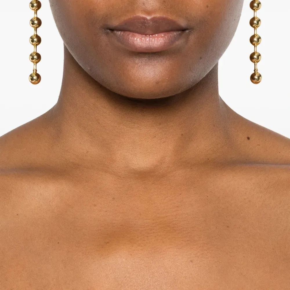 Серьги с подвесками в форме сферы