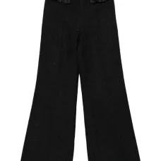 Твидовые брюки с оборками