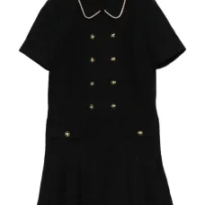 Платье мини с декоративными пуговицами