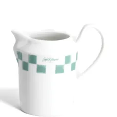 Фарфоровый кувшин для молока в клетку