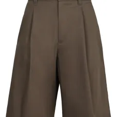 шорты-бермуды из смесового хлопка