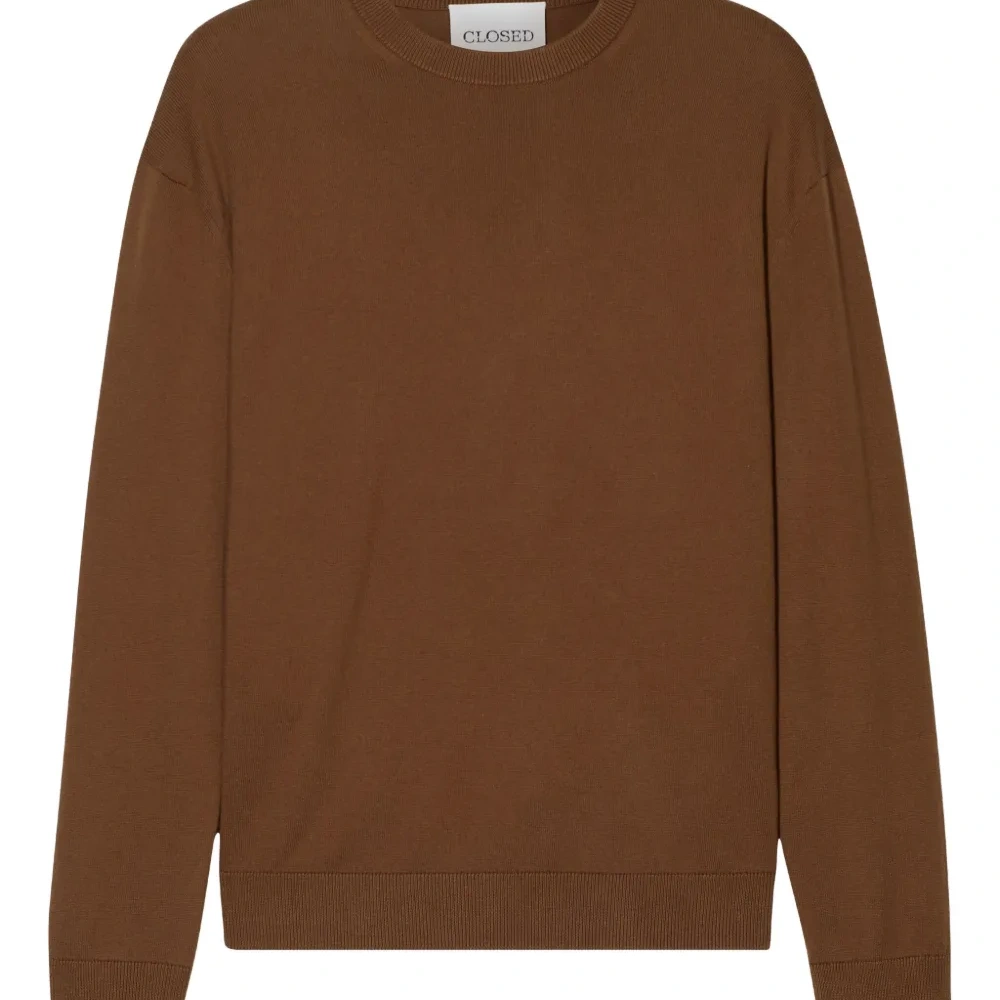 джемпер с круглым вырезом