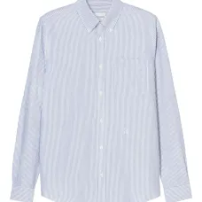 полосатая рубашка на пуговицах