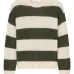 Полосатый свитер с круглым вырезом