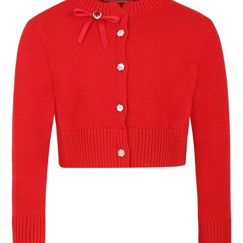 Кардиган с бантами