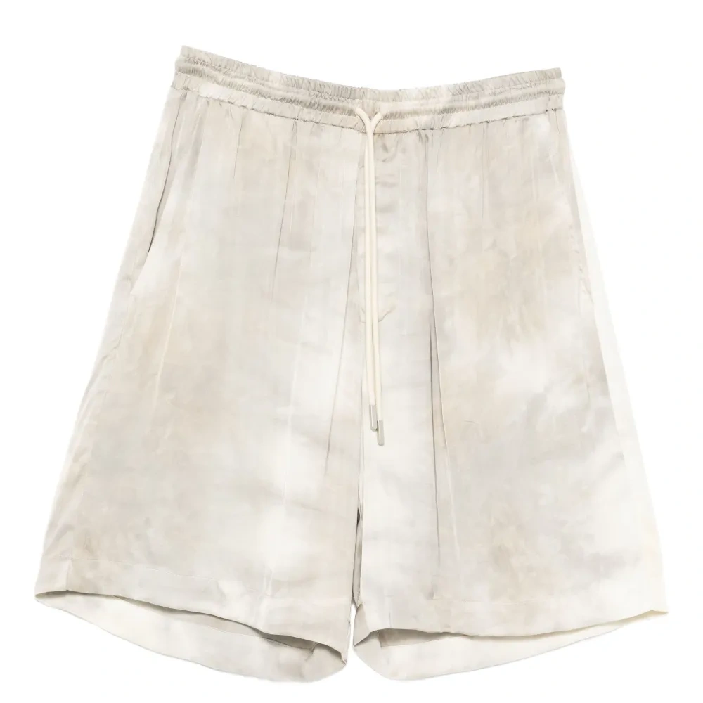 Шорты с кулиской и принтом тай-дай