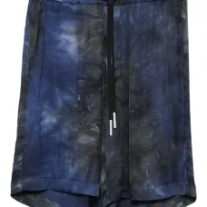 Шорты с кулиской и принтом тай-дай