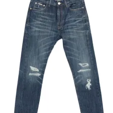 Джинсы с эффектом потертости