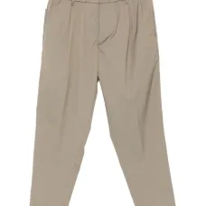 Брюки с эластичным поясом и складками