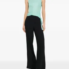 Трикотажный топ в рубчик