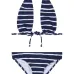 бикини в полоску с вырезом халтер