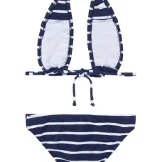 бикини в полоску с вырезом халтер