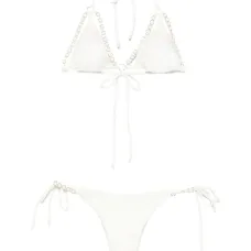 Бикини с треугольными чашками и металлическим декором Бикини с треугольными чашками и металлическим декором