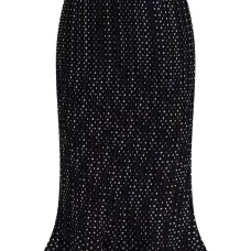 Плиссированная юбка миди в горох