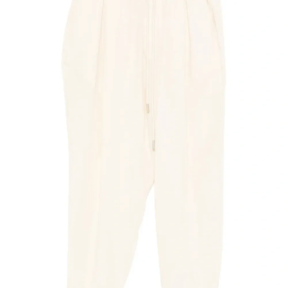 Брюки с кулиской и складками