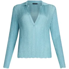 Свитер в рубчик с V-образным вырезом Свитер в рубчик с V-образным вырезом