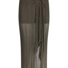 Трикотажная юбка миди