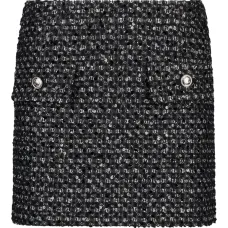 Юбка мини из ткани букле