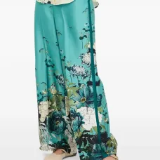 Брюки с цветочным принтом Брюки с цветочным принтом