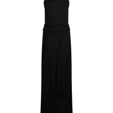 Платье с драпировкой и воротником-хомутом Платье с драпировкой и воротником-хомутом