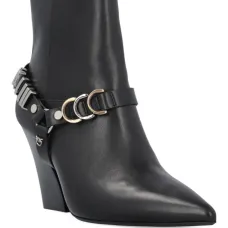 Ботинки с ремешками и каблуком 85 мм