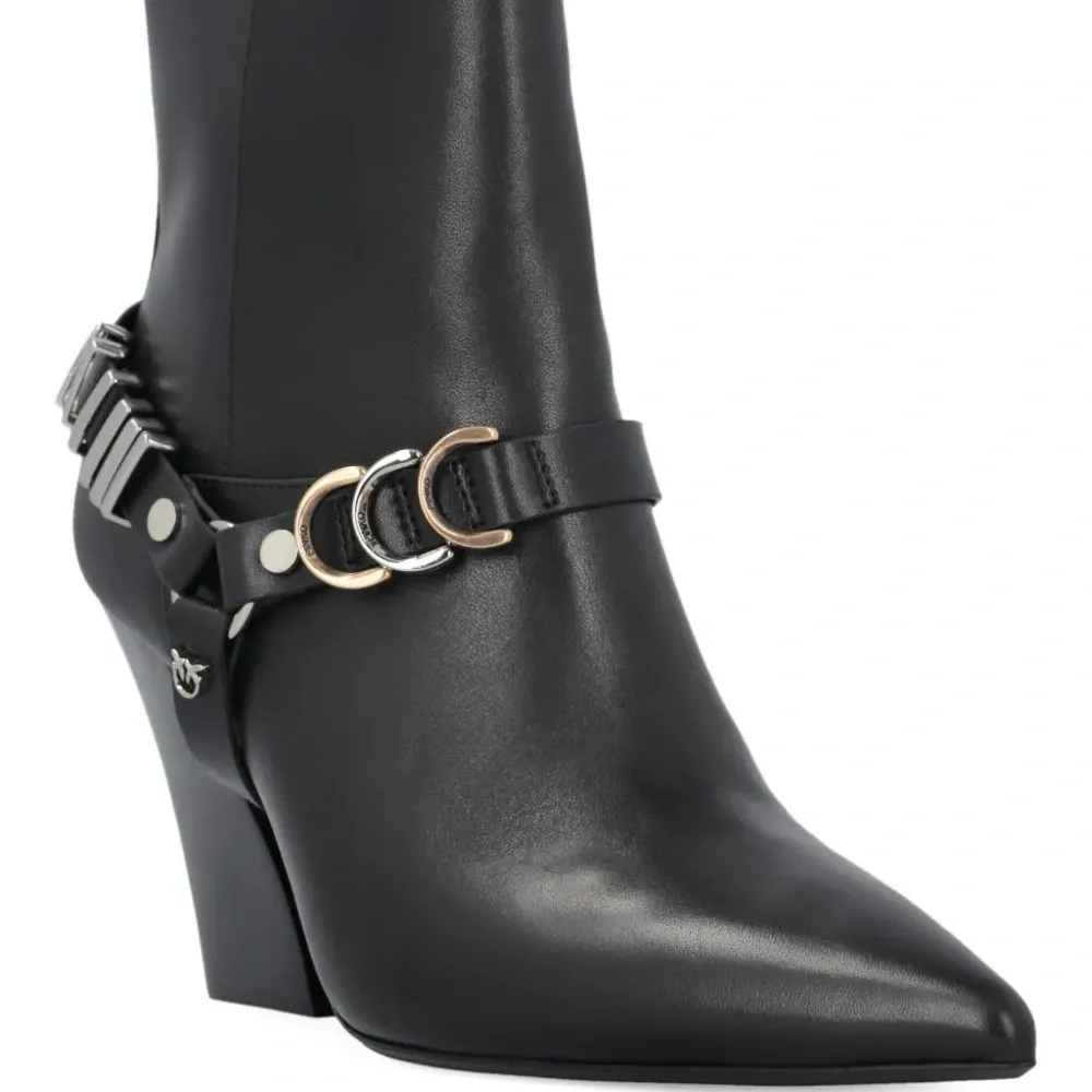 Ботинки с ремешками и каблуком 85 мм Ботинки с ремешками и каблуком 85 мм