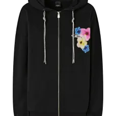 Топ с цветочным принтом на молнии